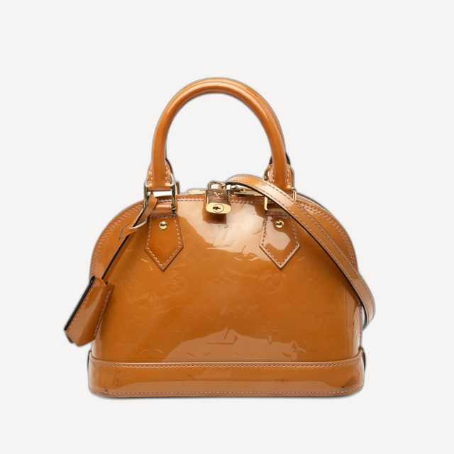 2013 Monogram Vernis Alma BB satchel