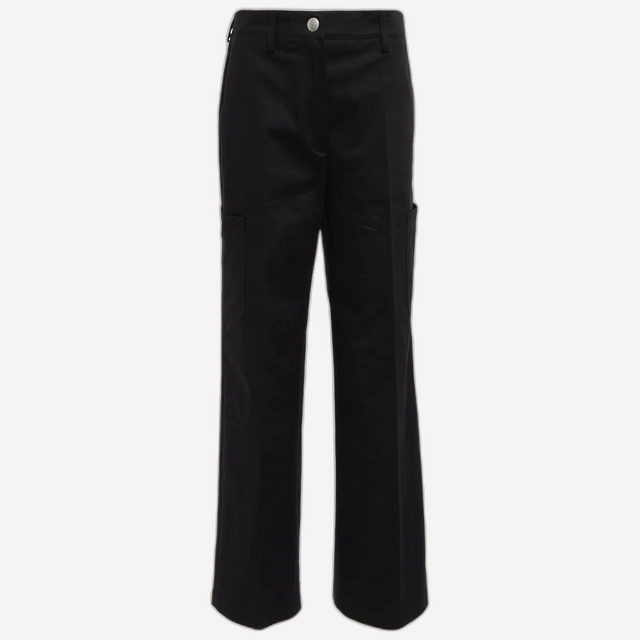 Cotton-blend gabardine cargo pants