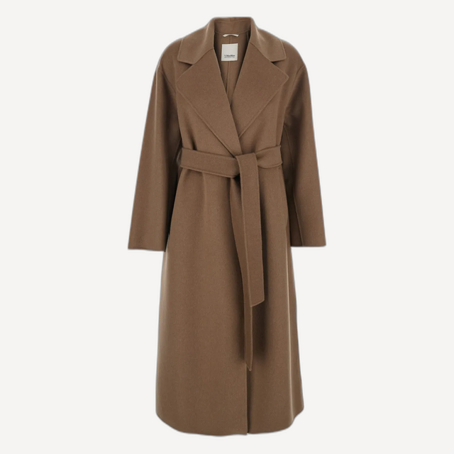 belted virgin wool coat